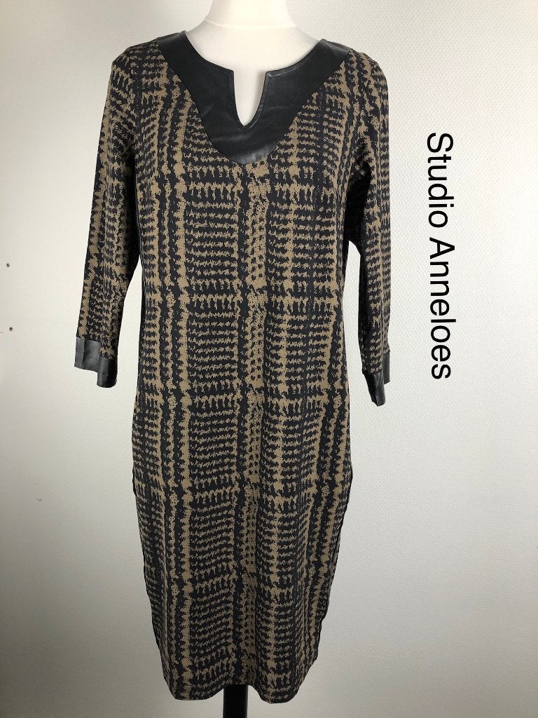 Studio Anneloes Jurk  (mt: 40) 17,2/7545, Maat 38/40 (M), Studio Anneloes, Bruin, Studio Anneloes