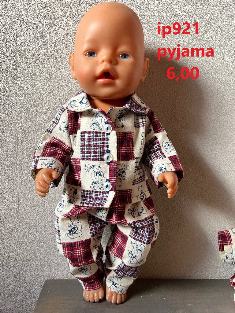 Poppenkleertjes baby born. Pyjama. Opbrengst KiKa., Ophalen of Verzenden, Barbie