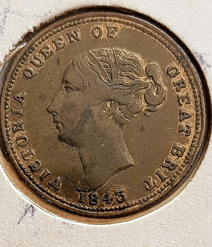 Verenigd Koninkrijk Honi Soit Qui Mal Penning 1943., Postzegels en Munten, Ophalen of Verzenden, Overige materialen, Buitenland