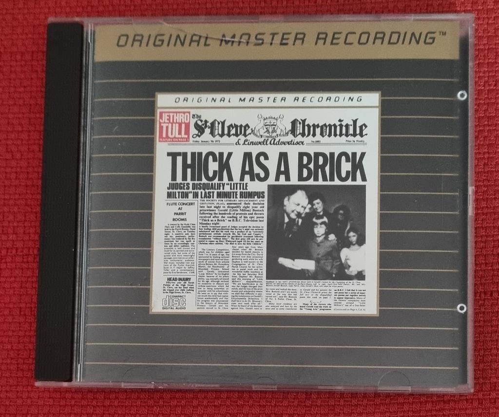 MFSL JETHRO TULL, THICK AS A BRICK 1972, Ophalen of Verzenden, Zo goed als nieuw
