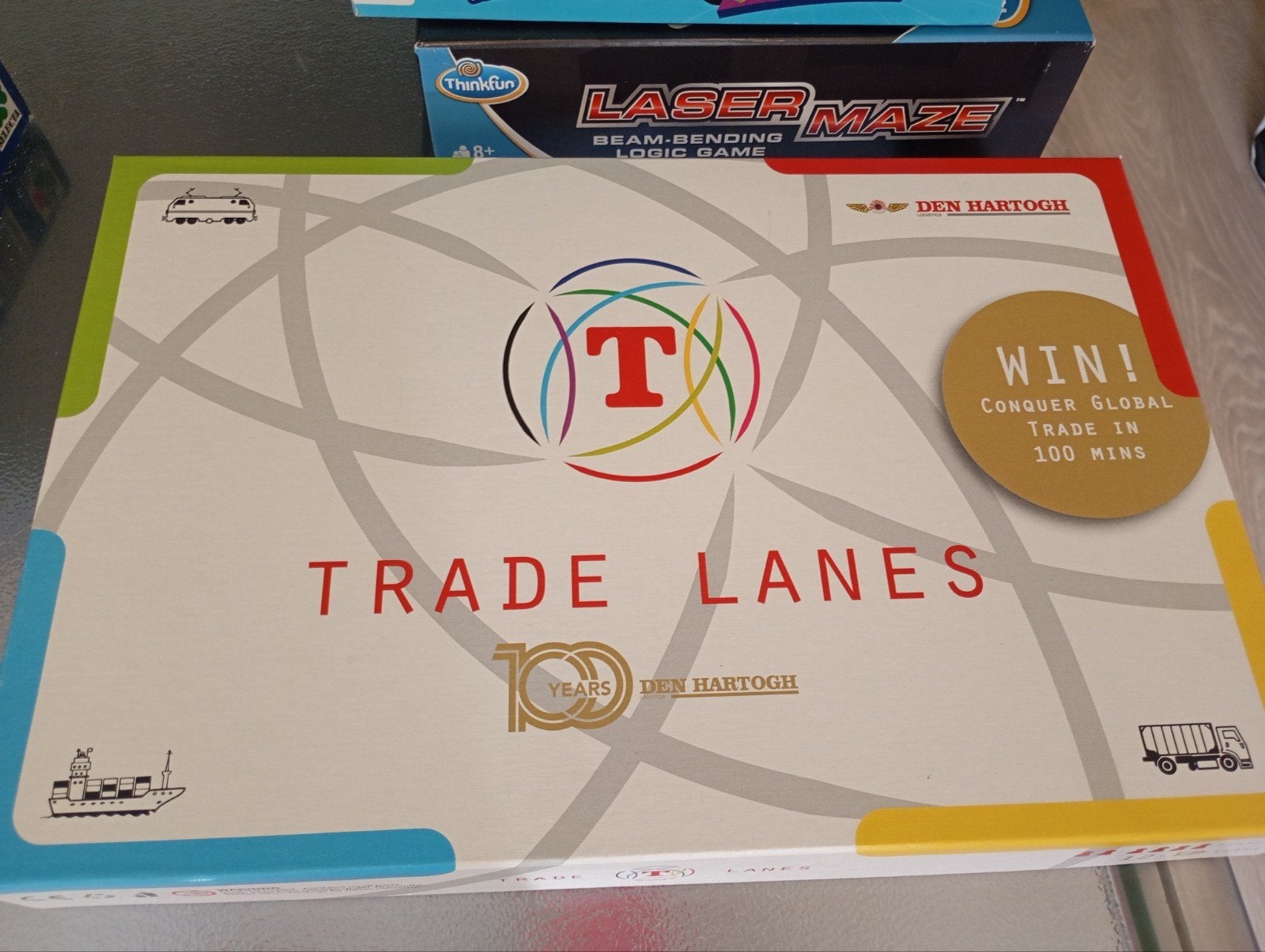 Trade Lanes Bordspel - Den Hartogh Jubileumeditie, Ophalen of Verzenden, Zo goed als nieuw, Den Hartogh