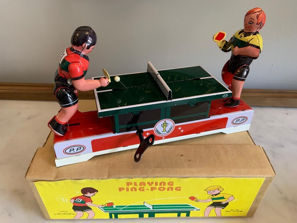 blikken Ping Pong, Ophalen of Verzenden, Gebruikt, Net, Batje(s) of Balletje(s)