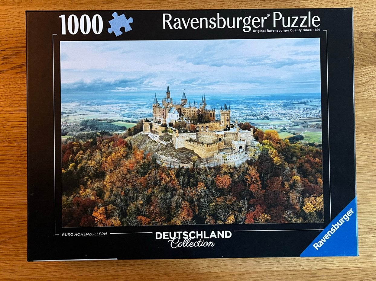 Ravensburger Legpuzzel 1000 stukjes Burg Hohenzollern, Ophalen of Verzenden, 500 t/m 1500 stukjes, Zo goed als nieuw, Legpuzzel