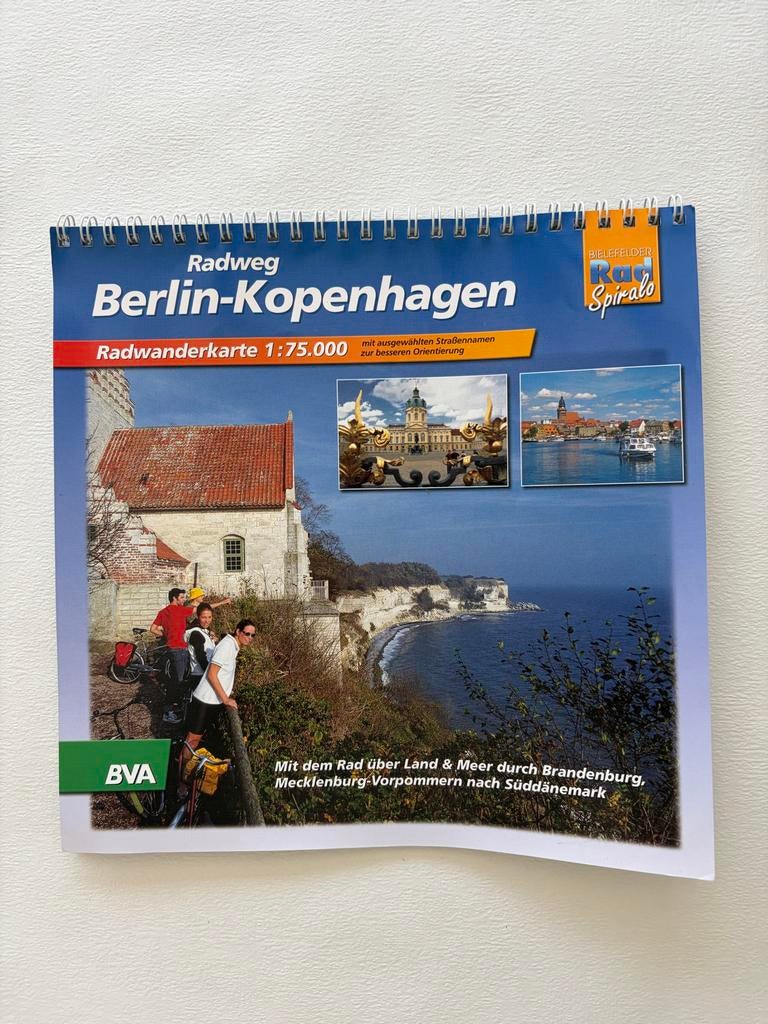Bielefelder Radweg Berlin-Kopenhagen Fietsgids 1:75.000 BVA, Overige merken, Fiets- of Wandelgids, Europa, Ophalen of Verzenden