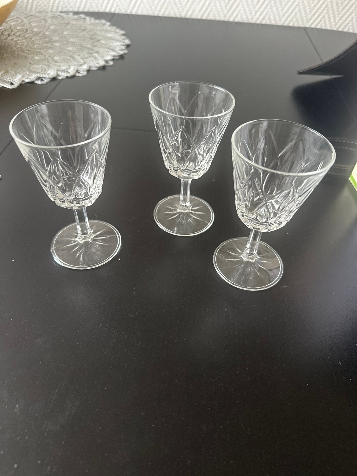 3 vintage Reims glazen harlequin nieuwstaat, Antiek en Kunst, Ophalen of Verzenden