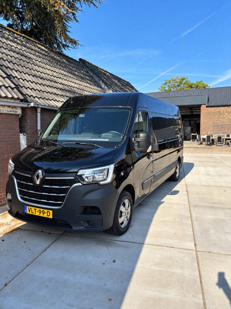 Renault Master GB 2.3 dCi 135pk L3h2 T35 FWD 2021 Zwart, Auto's, Voorwielaandrijving, Elektrische ramen, Euro 6, 4 cilinders