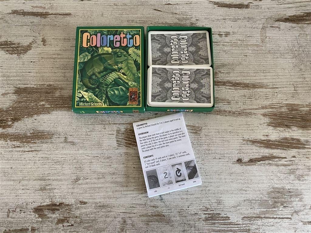 Coloretto 999 games kaartspel [s2051], Verzenden, Zo goed als nieuw