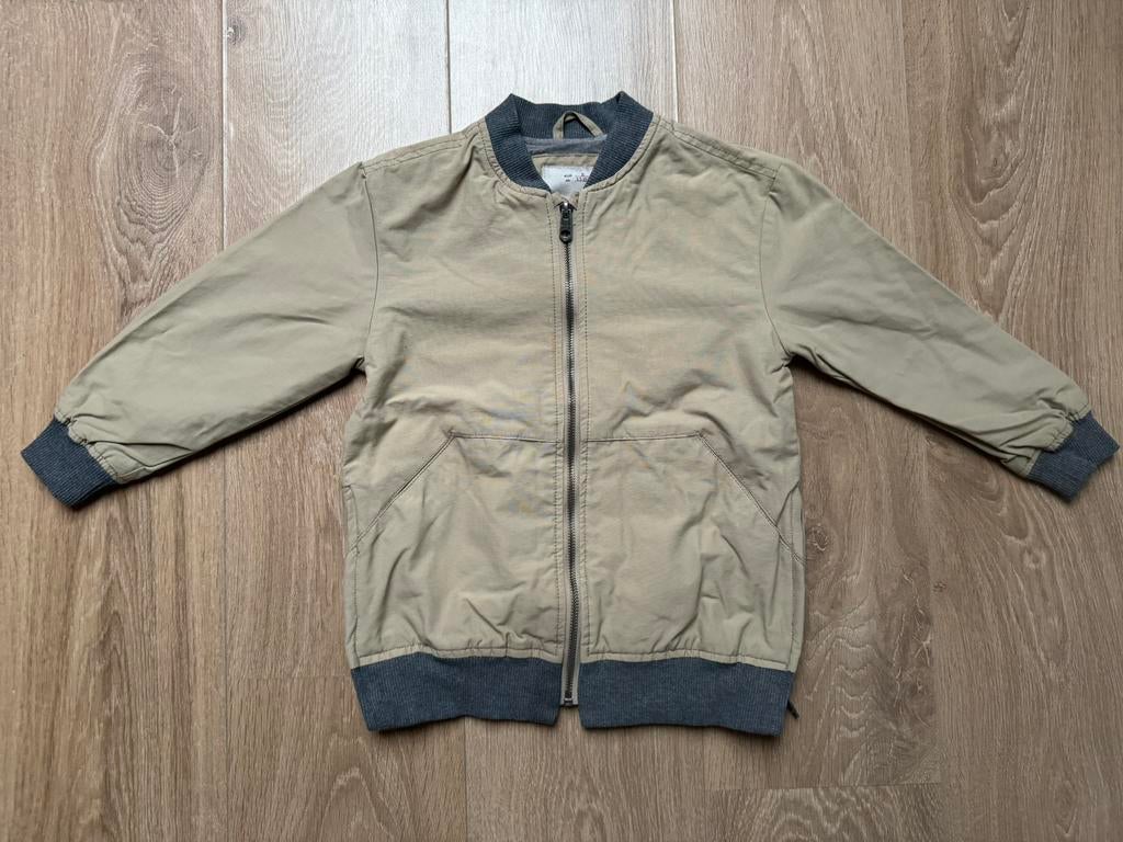 Zara jas beige/grijs maat 110, Ophalen of Verzenden, Gebruikt, Jongen, Jas