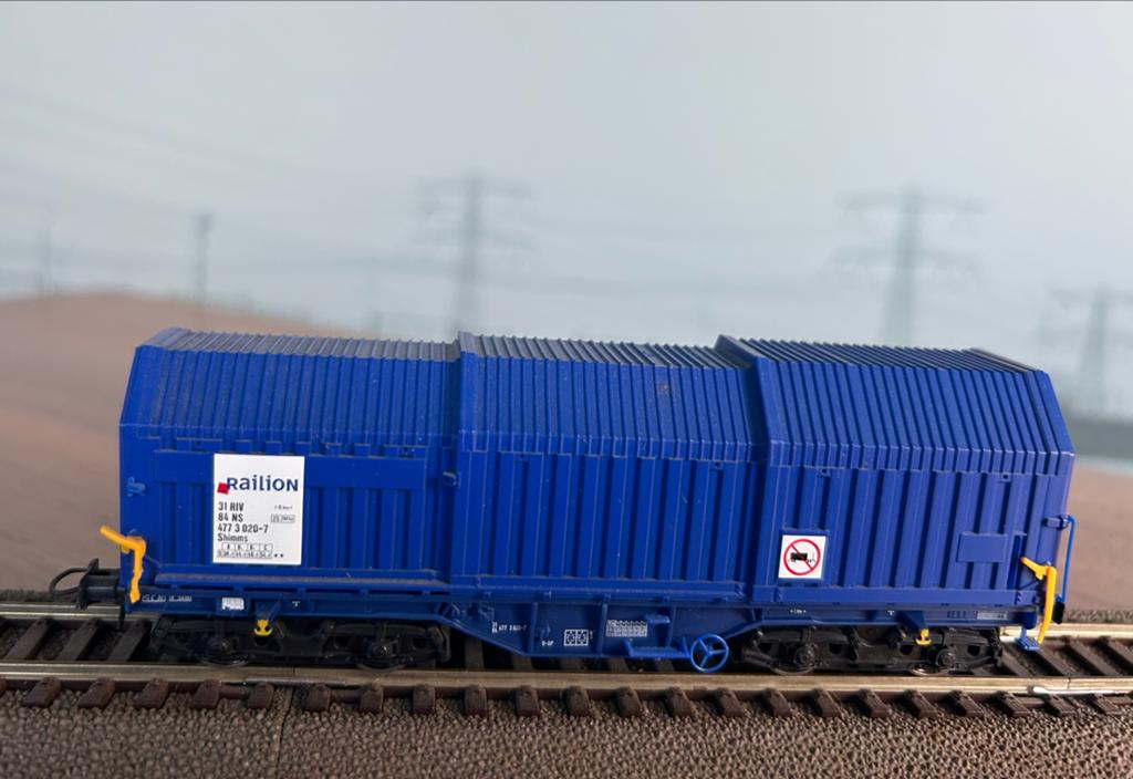 Roco H0 Railion NS 47428 Wagon - Zo goed als nieuw, Hobby en Vrije tijd, Gelijkstroom, Wagon, Ophalen of Verzenden, Roco