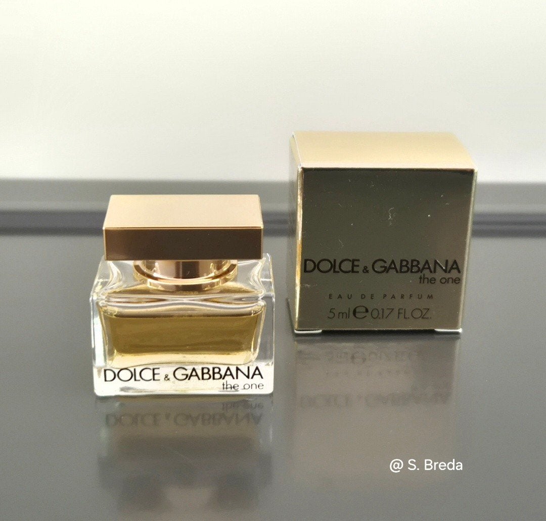Dolce & Gabanna - The One - Miniatuur met doosje, Verzamelen, Ophalen of Verzenden, Zo goed als nieuw, Miniatuur, Gevuld