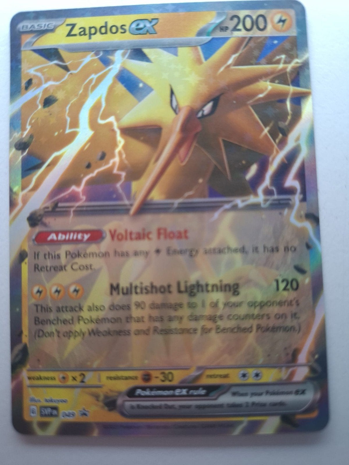 Pokémon TCG: Zapdos EX (Full Art) - XY: Roaring Skies, Hobby en Vrije tijd, Verzamelkaartspellen | Pokémon, Ophalen of Verzenden