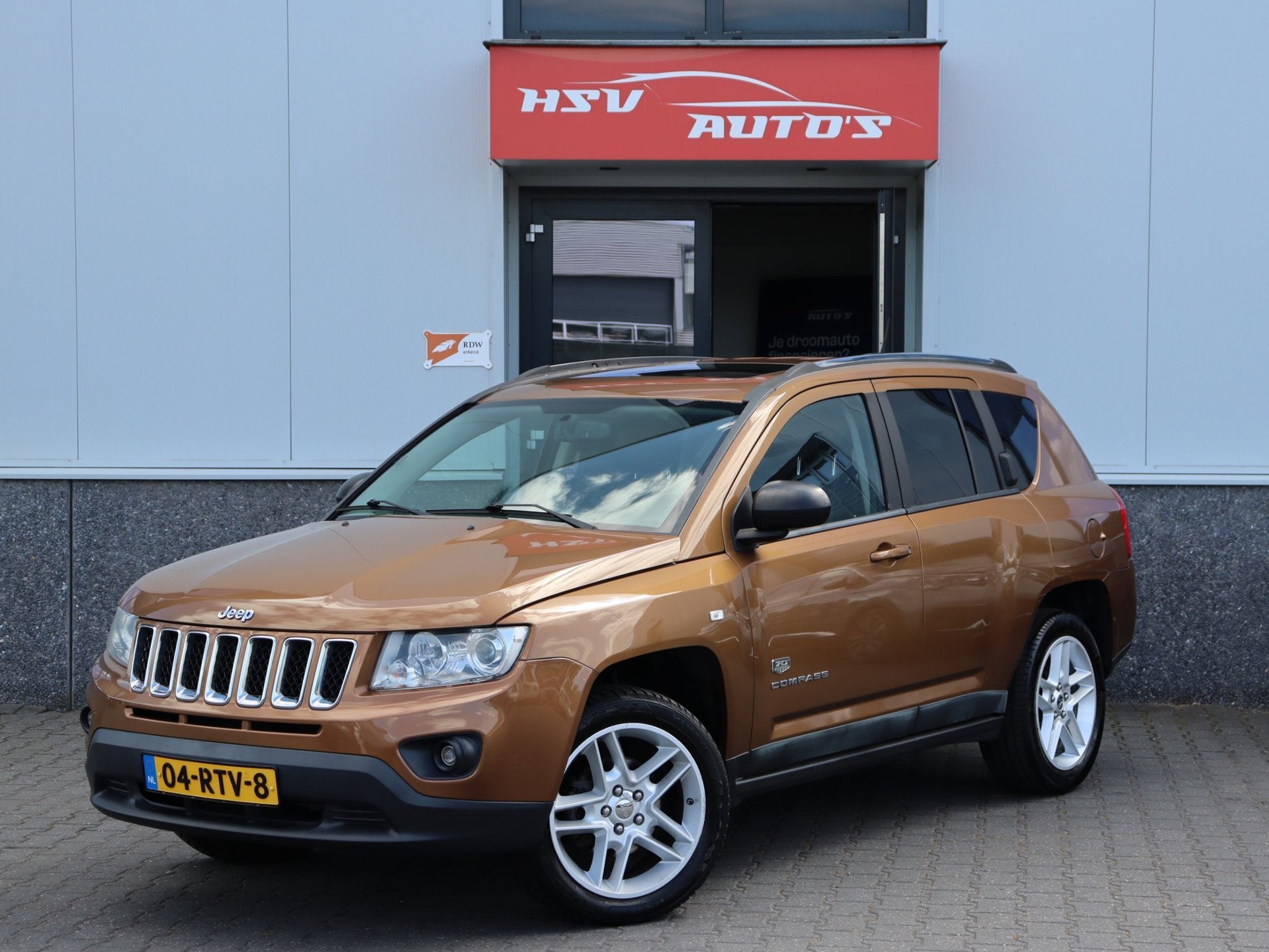 Jeep Compass 2.4 70th Anniversary 4WD automaat navi org NL, Auto's, Automaat, Euro 5, 450 kg, Gebruikt
