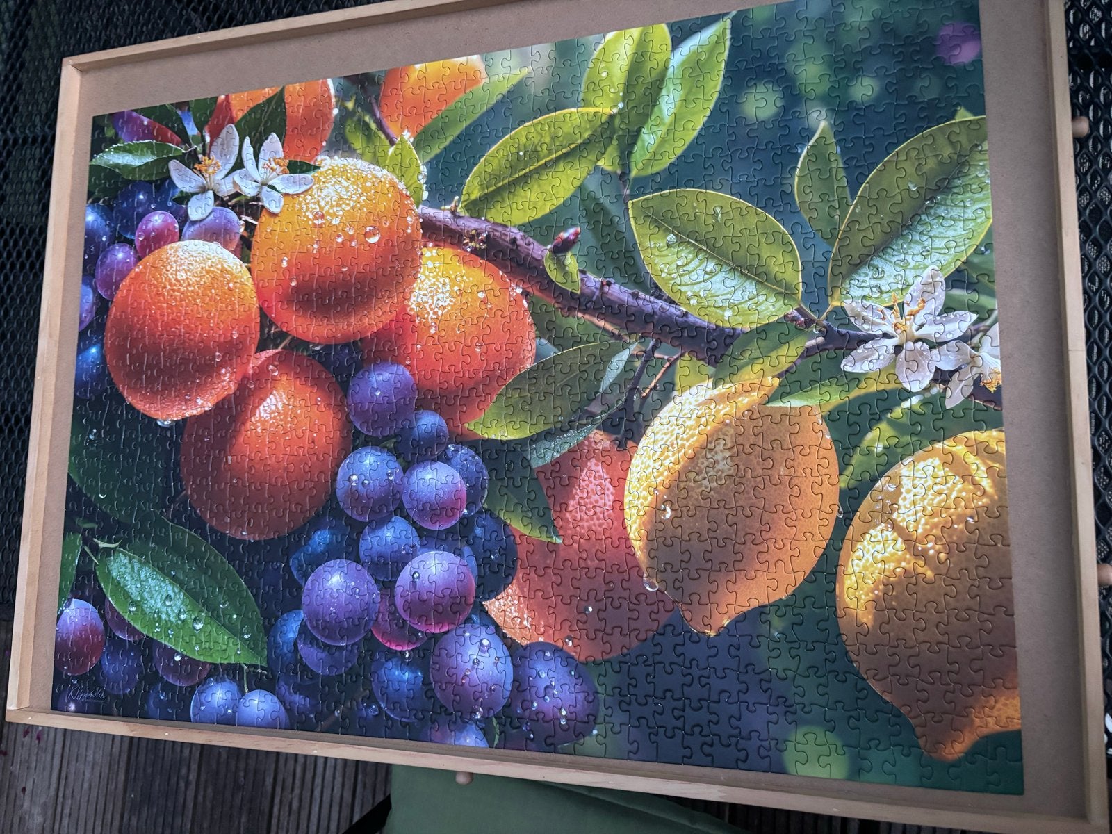 Cherry Pazzi Legpuzzel 1000 stukjes - Sunny fruits, Verzenden, 500 t/m 1500 stukjes, Zo goed als nieuw, Legpuzzel