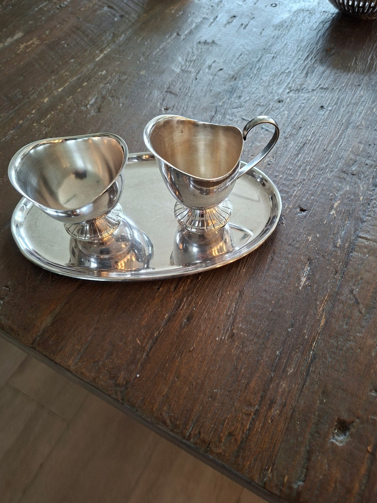 Verzilverd roomstel DE, Ophalen of Verzenden, Zilver