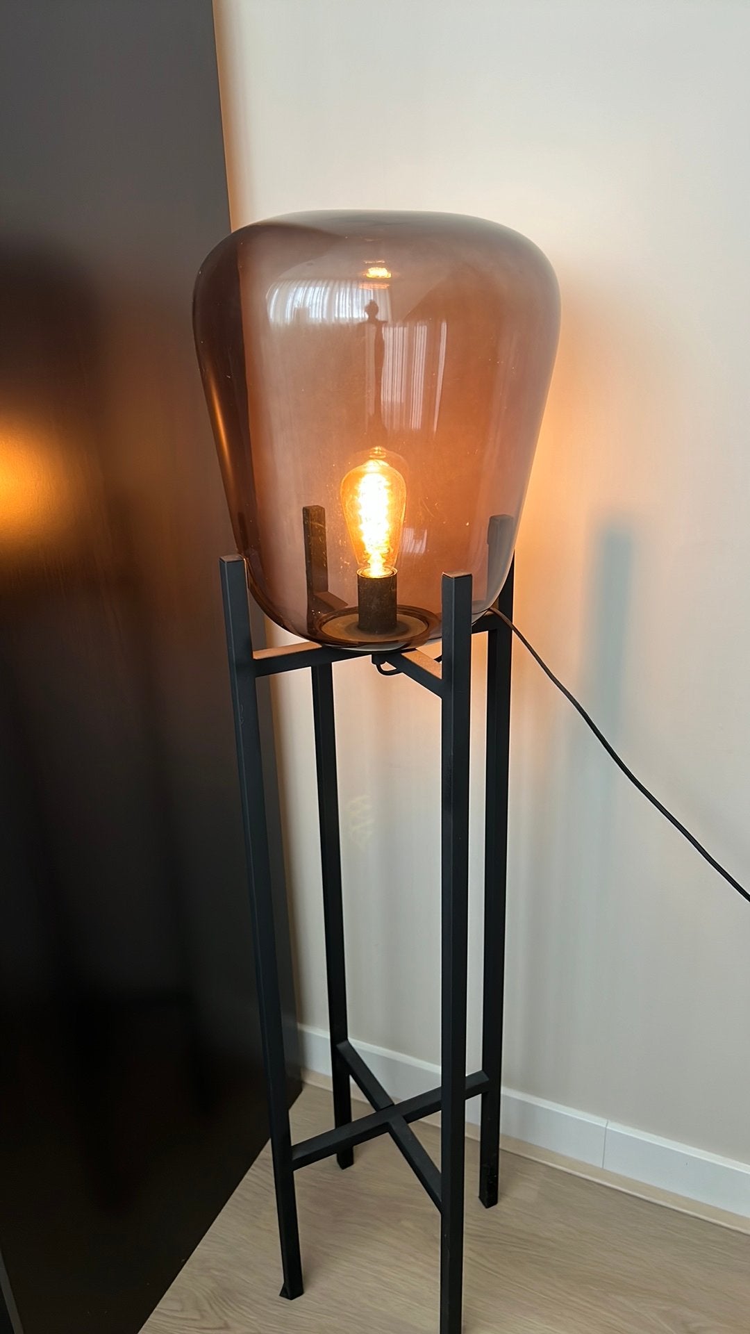 Lamp Ben, Huis en Inrichting, Lampen | Vloerlampen, Ophalen, Gebruikt, Glas, 100 tot 150 cm