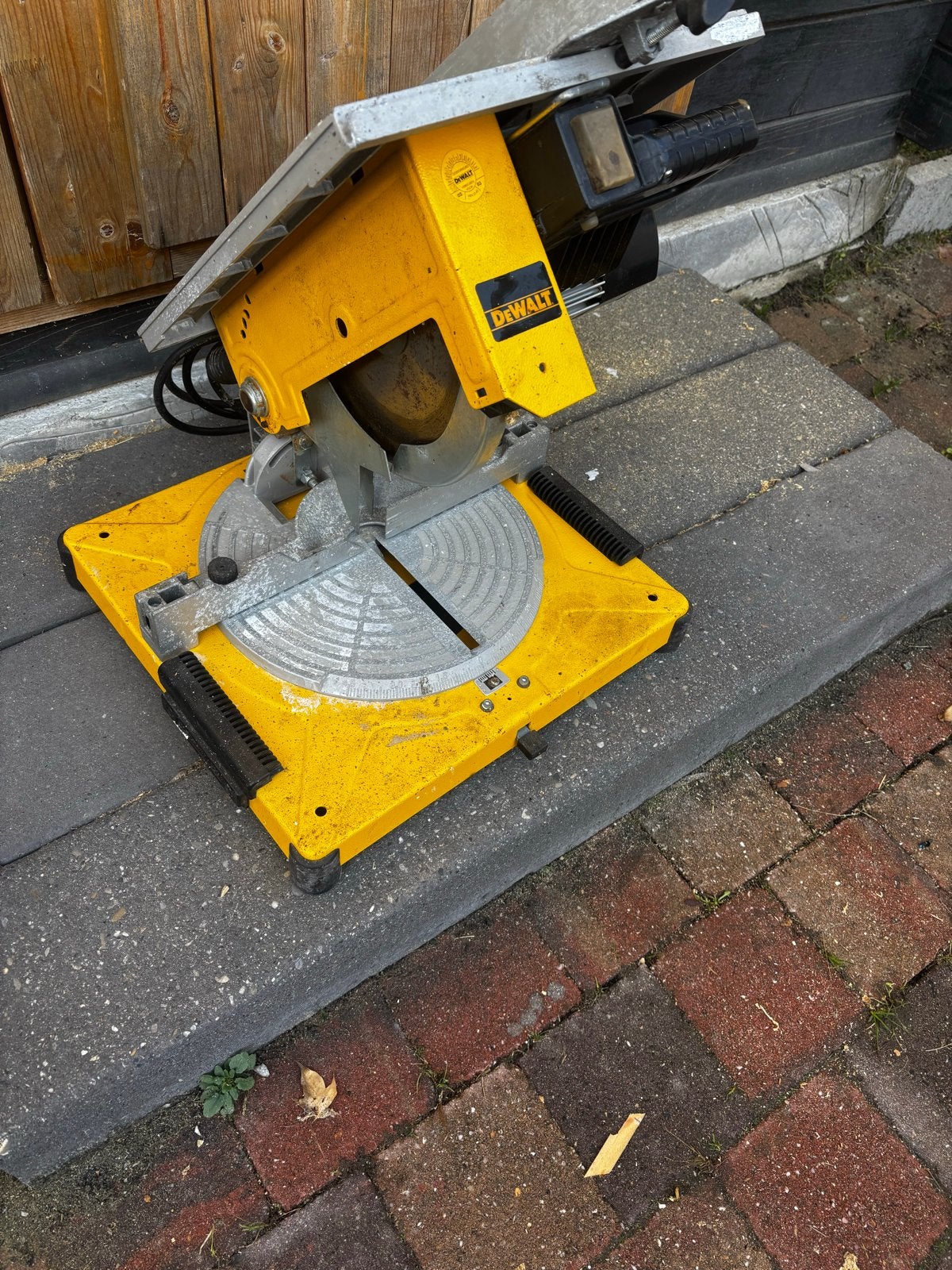 DeWalt DW710 Afkortzaag/Tafelzaag, Doe-het-zelf en Verbouw, Ophalen, Gebruikt, Afkortzaag