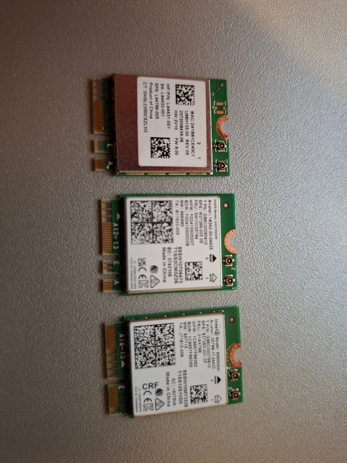 Netwerkadapter voor draadloos internet en Bluetooth, Computers en Software, Ophalen of Verzenden, Gebruikt, Intern, HP, Intel, Broadcom