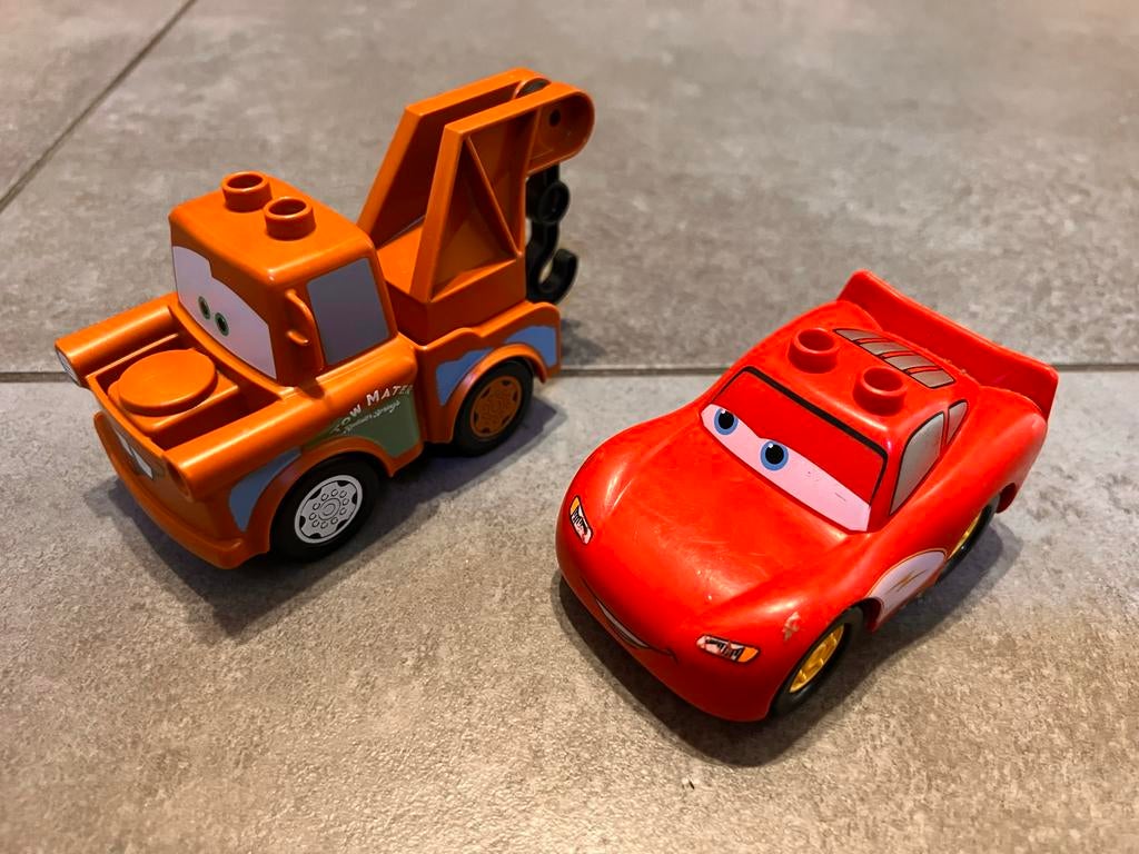 Duplo Cars: Bliksem McQueen en Takel, Ophalen of Verzenden, Zo goed als nieuw, Duplo
