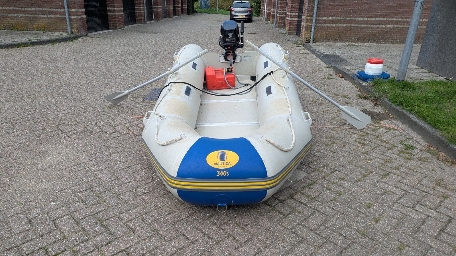 Nette Nautica 340S Rubberboot / RIBboot 3.40m + Mercury 5PK, Watersport en Boten, Ophalen, Gebruikt, 5 pk, Peddels