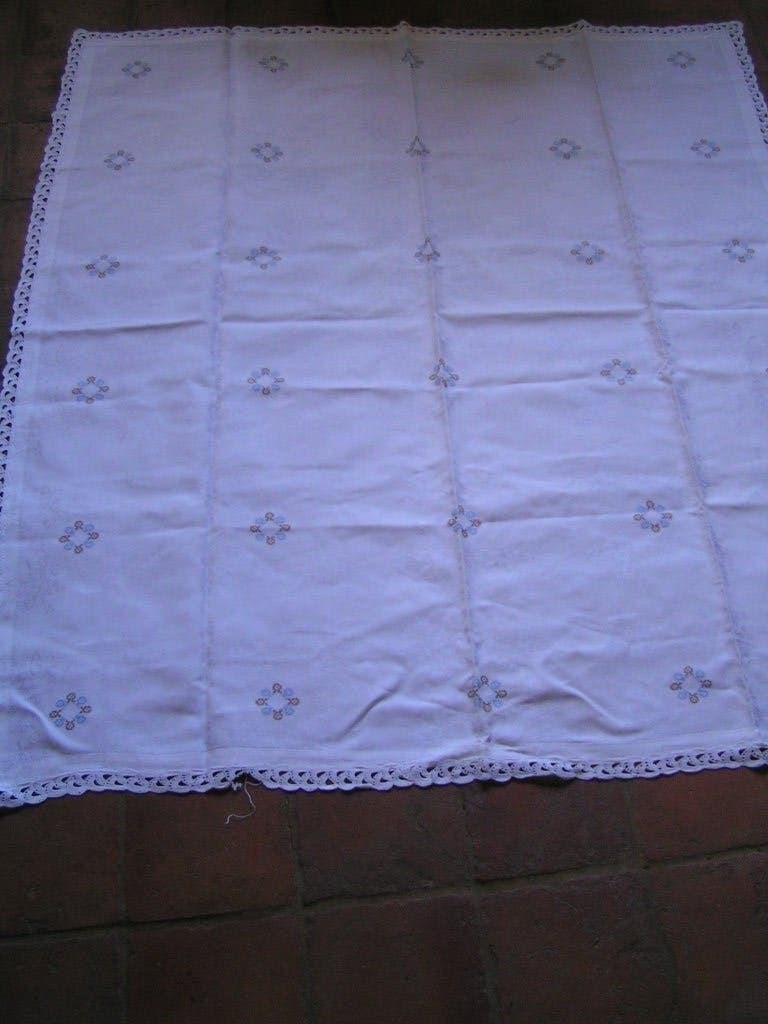 tafelkleed van damast nr XX 847, Verzenden, 130 cm, Zo goed als nieuw, Katoen