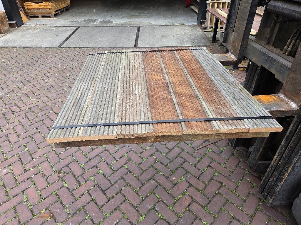 7  profielplanken / Vlonderplanken 1.10 m lang - nr: HP206, Ophalen, Nieuw, Hout