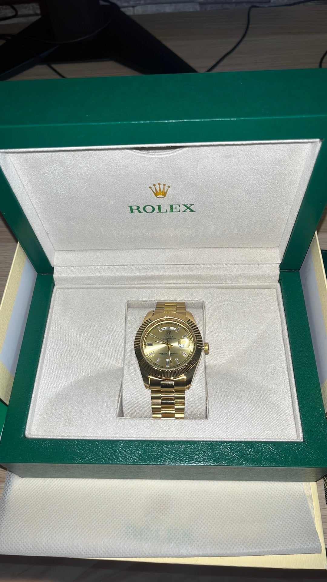 Rolex daydate goud, Ophalen of Verzenden, Goud, Overige merken