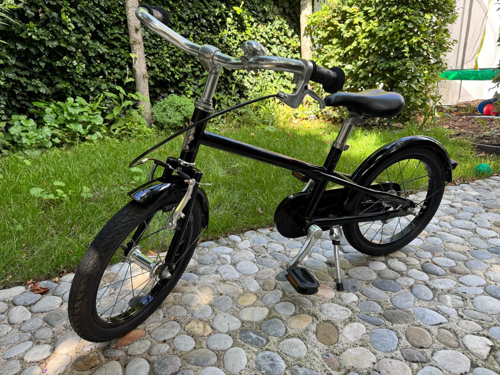 Pelago Kinderfiets 16 inch - Zwart, Ophalen, Gebruikt, Terugtraprem, 16 tot 20 inch