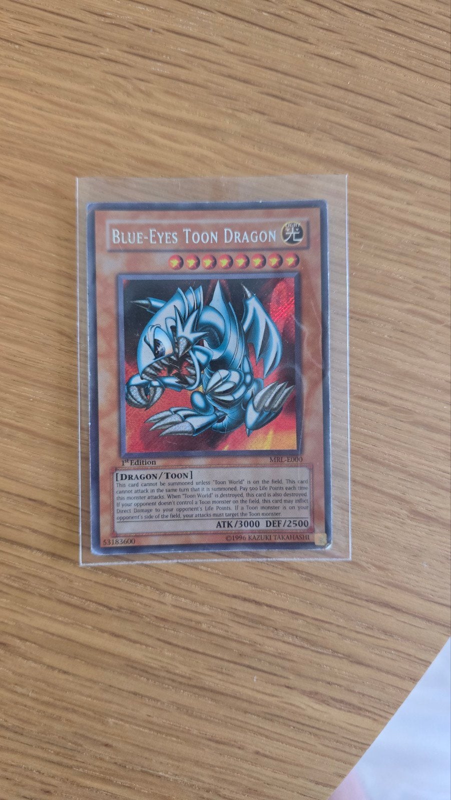 Yu-Gi-Oh! Blue-Eyes Toon Dragon 1st Edition MRL-E000, Ophalen, Gebruikt