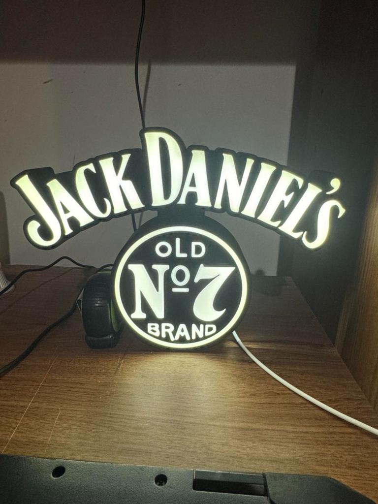 Jack Daniels LED Lichtbak - Decoratie voor Bar/Mancave, Ophalen of Verzenden, Nieuw, Lichtbak of (neon) lamp