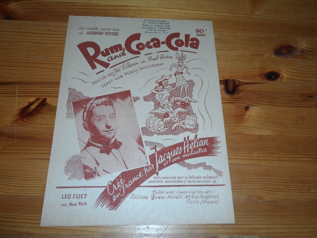 Rum and coca cola - sullavan / baron, Gebruikt, Gitaar, Ophalen of Verzenden, Artiest of Componist