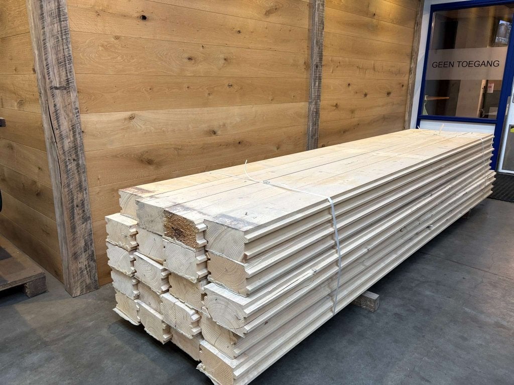 Damwand Vurenhout Gebruikt  Extra Dik 12x20   FSC Recycle