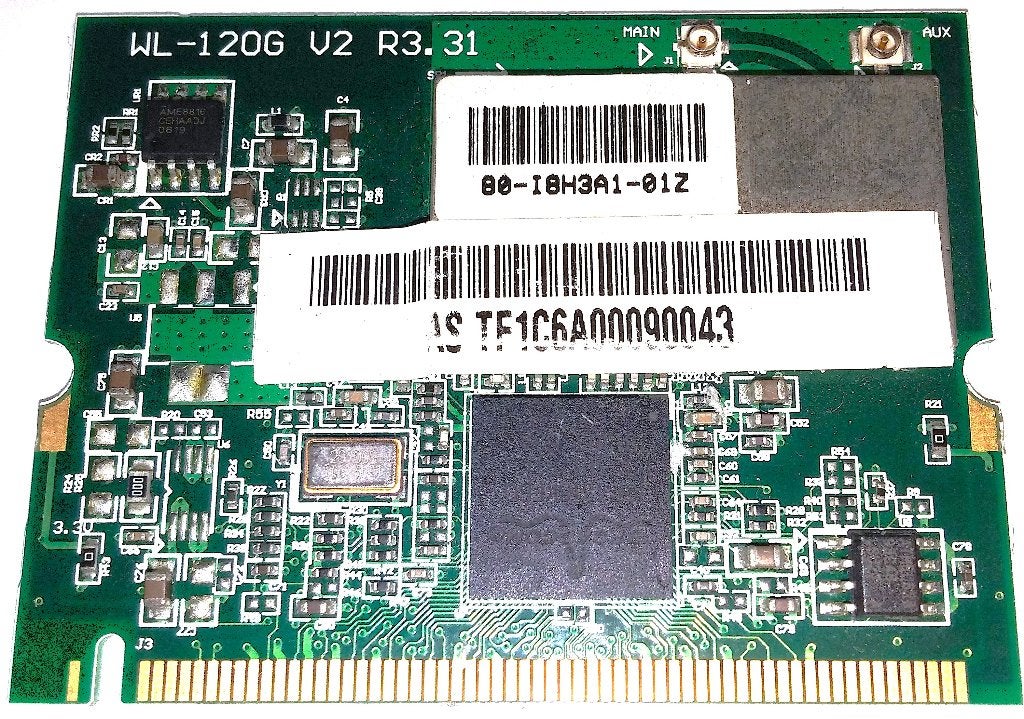 PCI netwerkkaart Asus WL-120G V2 R3.31 54Mbps MiniP Wifi WPA, Ophalen of Verzenden, ASUS