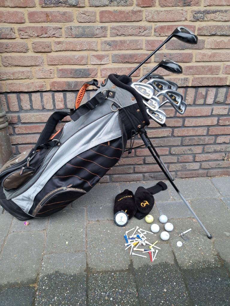 Complete golfset met veel extra's LINKSHANDIG, Sport en Fitness, Golf, Ophalen of Verzenden, Gebruikt, Set