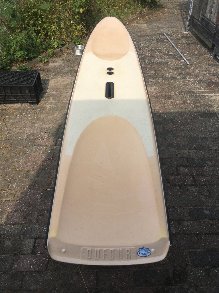 Leuke vintage jaren 80 surfplank complete set, Watersport en Boten, Ophalen, Gebruikt, Met mast, 3.5 tot 5 m²