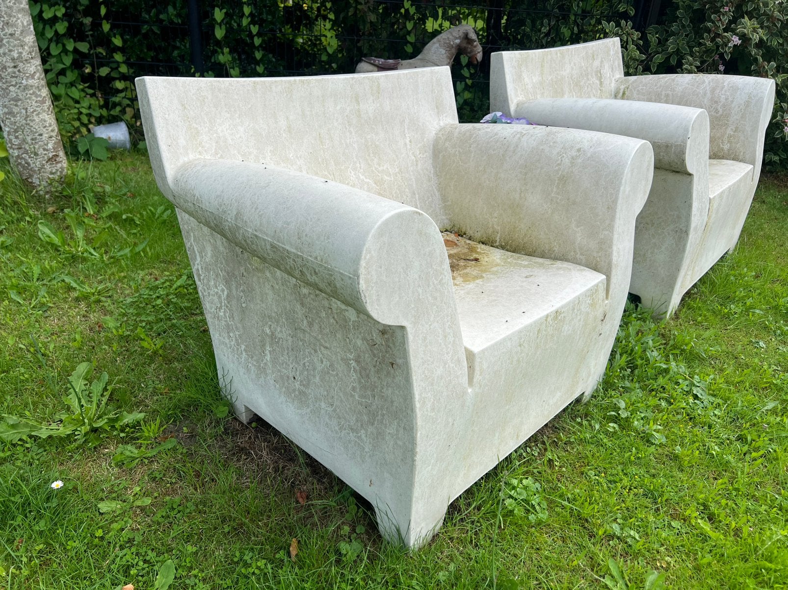 2x BUBBLE CHAIR KARTELL, Ophalen, Gebruikt, Kunststof