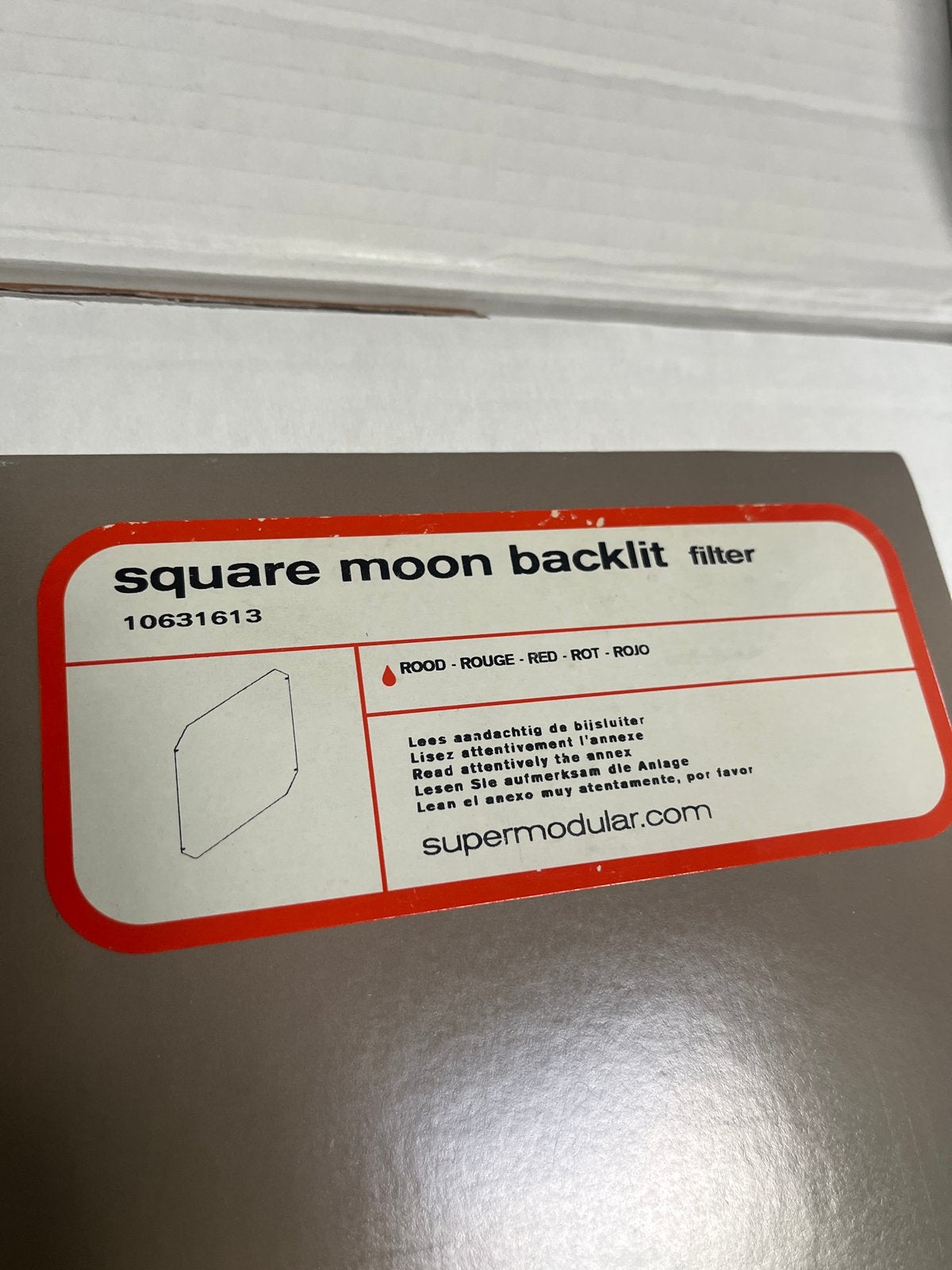 Nieuwe architectuur lamp - Square Moon Backlit Filter, Wit, Overige merken, Nieuw, Overige fittingen