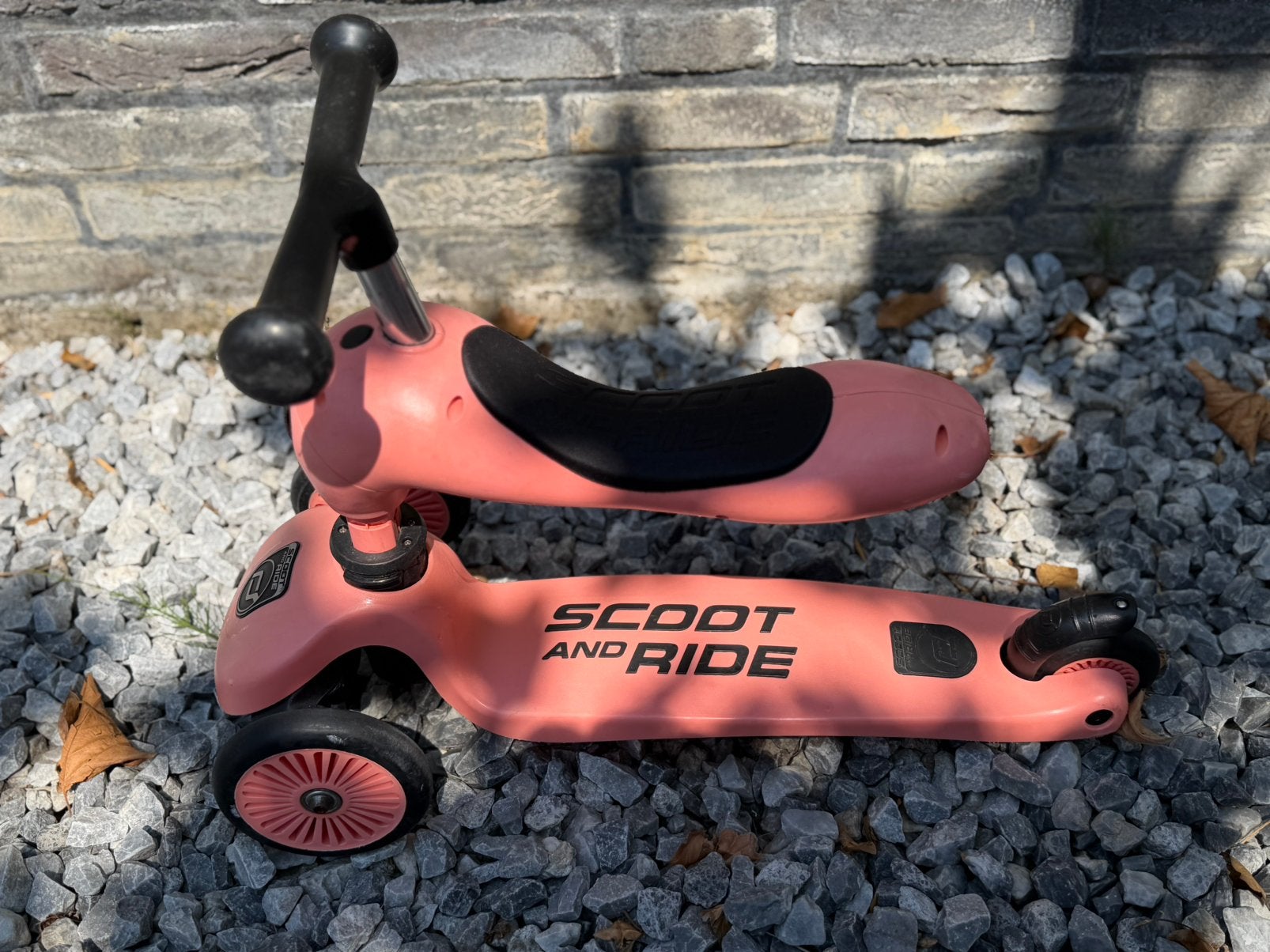 Scoot & Ride 2-in-1 Loopfiets / Step – Roze, Ophalen of Verzenden, Zo goed als nieuw, Loopfiets