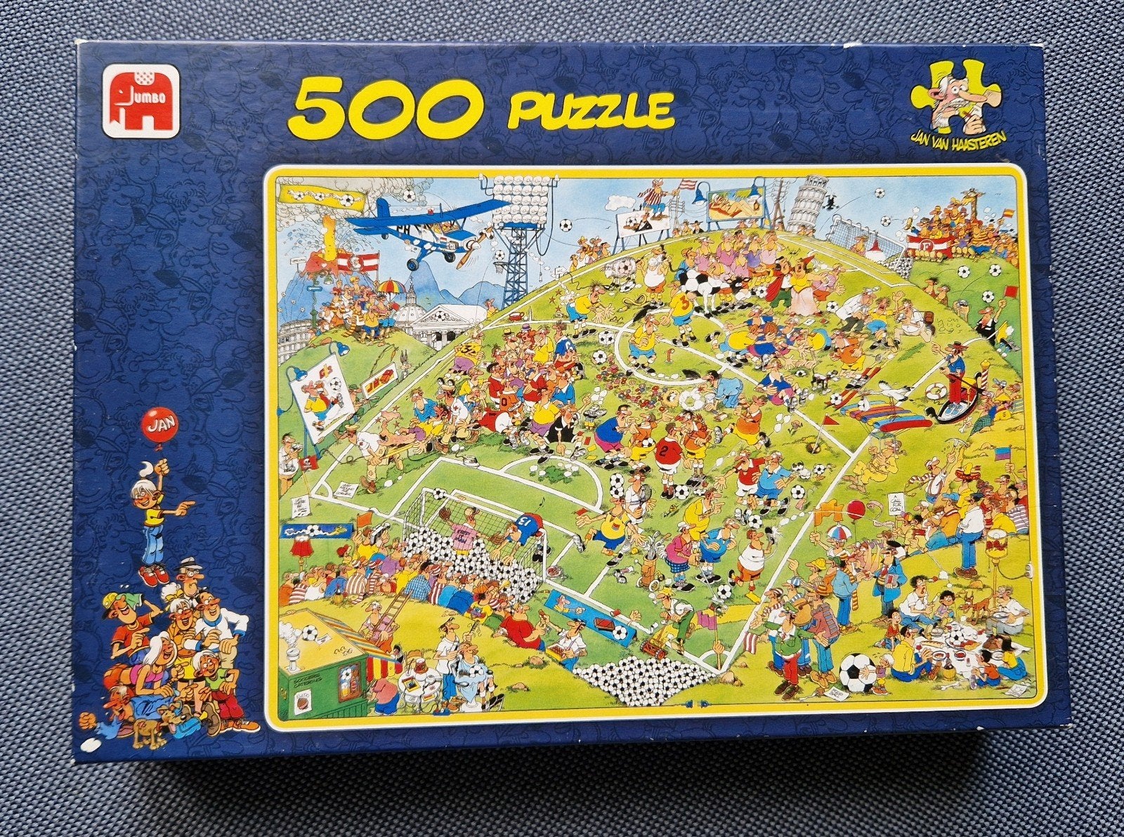 Jumbo Jan van Haasteren 500 stukjes Voetbal puzzel, Ophalen, 500 t/m 1500 stukjes, Gebruikt, Legpuzzel