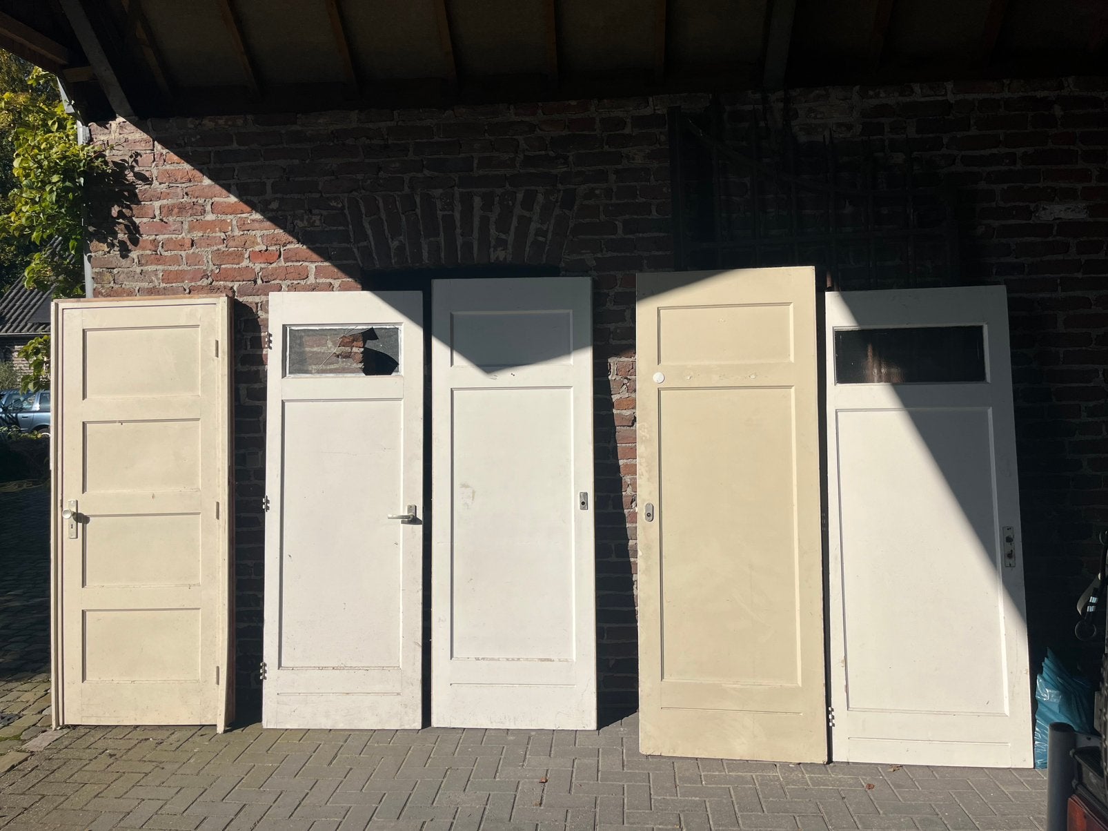 Diverse oude paneeldeuren, Tuin en Terras, Tuinhuizen, Ophalen, Gebruikt, Hout