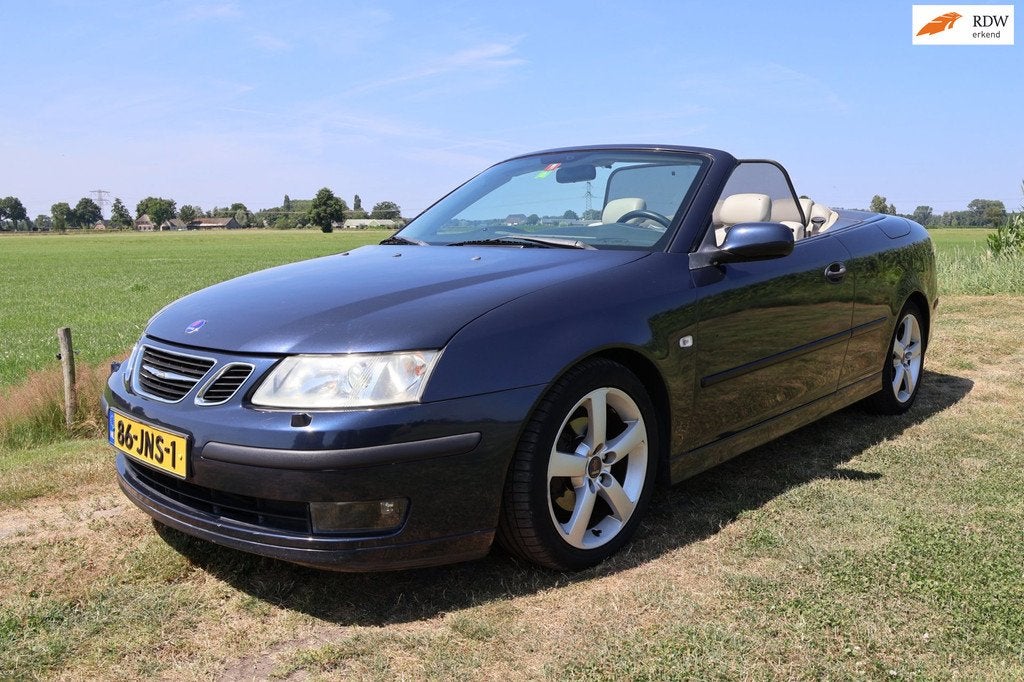 Saab 9-3 Cabrio 1.8t Vector|Automaat|Trekhaak|Elek. kap|Airc, Auto's, Saab, 1998 cc, Gebruikt, Beige, 4 cilinders
