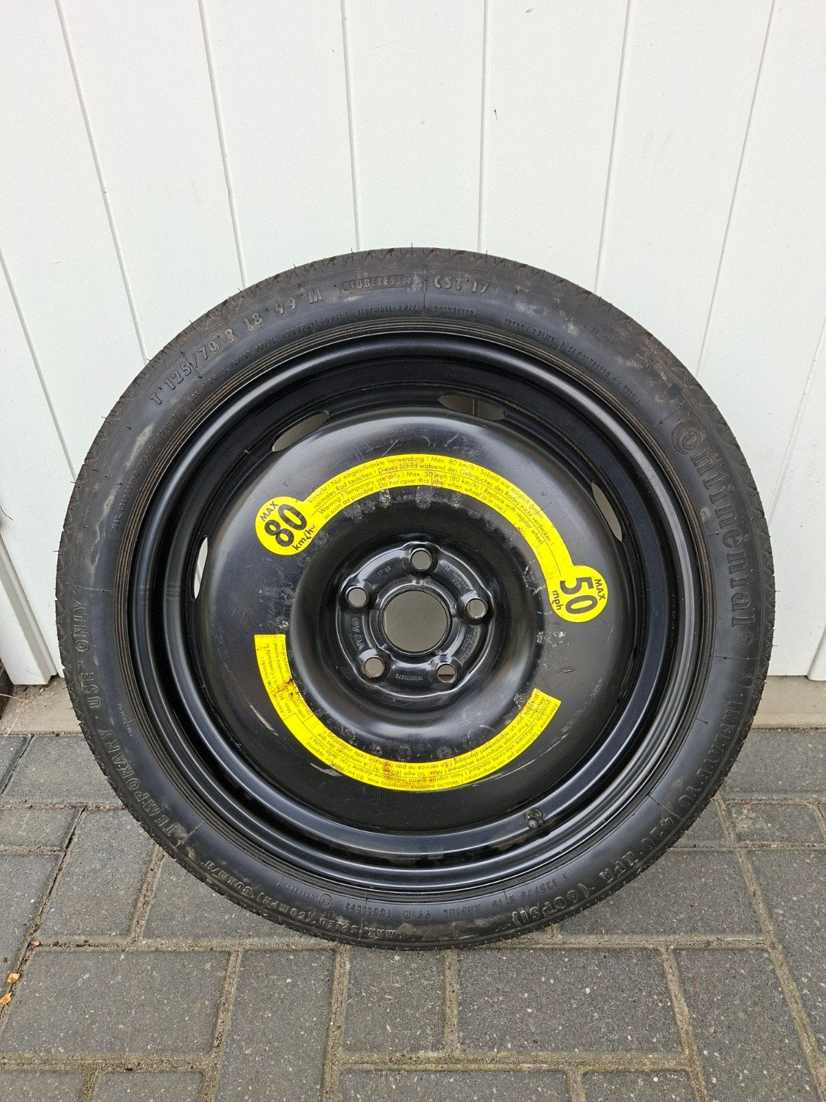 Continental thuiskomer 18 inch - T125/70 R18 99M, Ophalen, Gebruikt