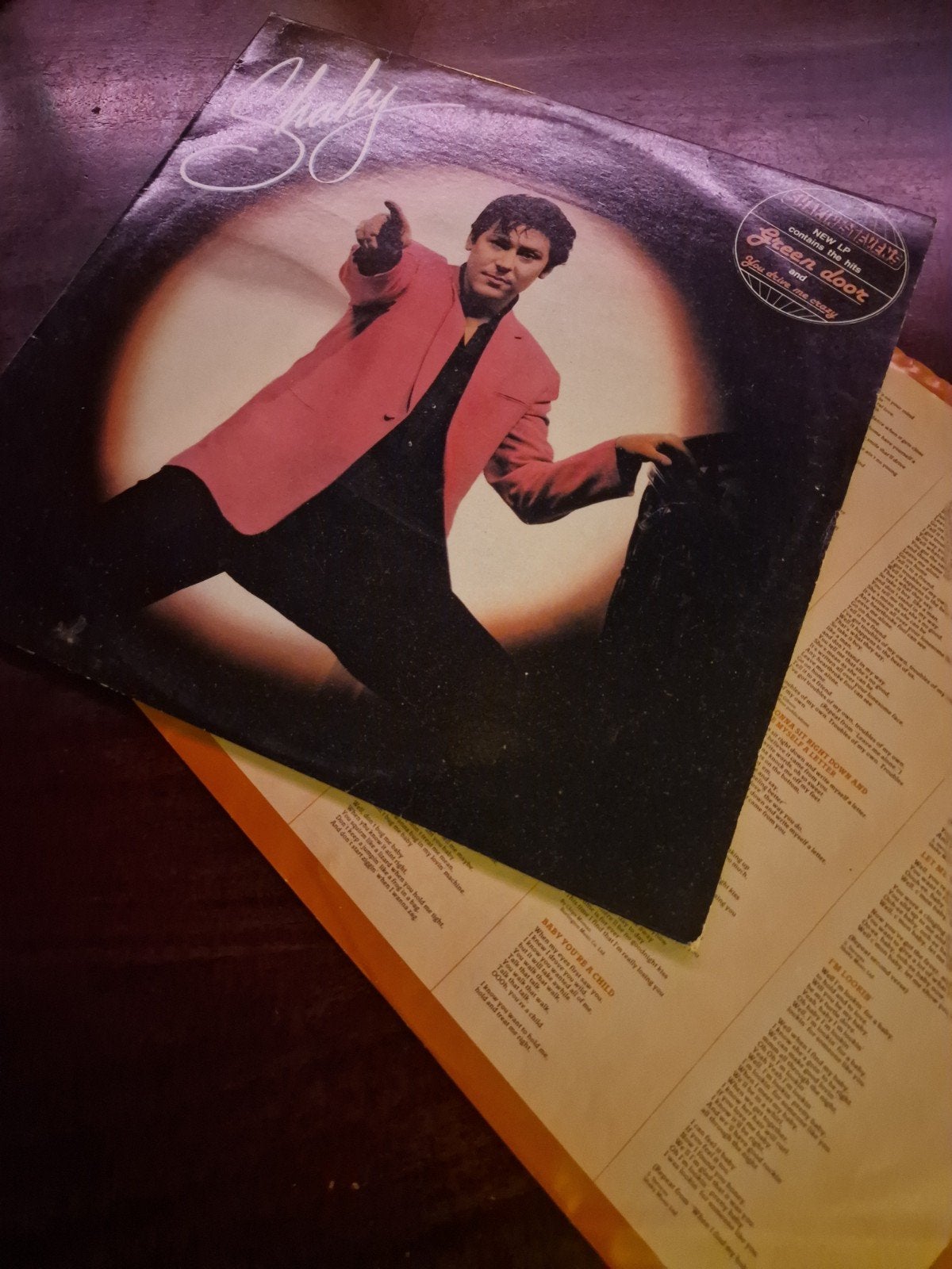Shaky - Shakin' Stevens LP (Green Door, You Drive Me Crazy), Cd's en Dvd's, Vinyl | Rock, Ophalen of Verzenden, Gebruikt, 12 inch
