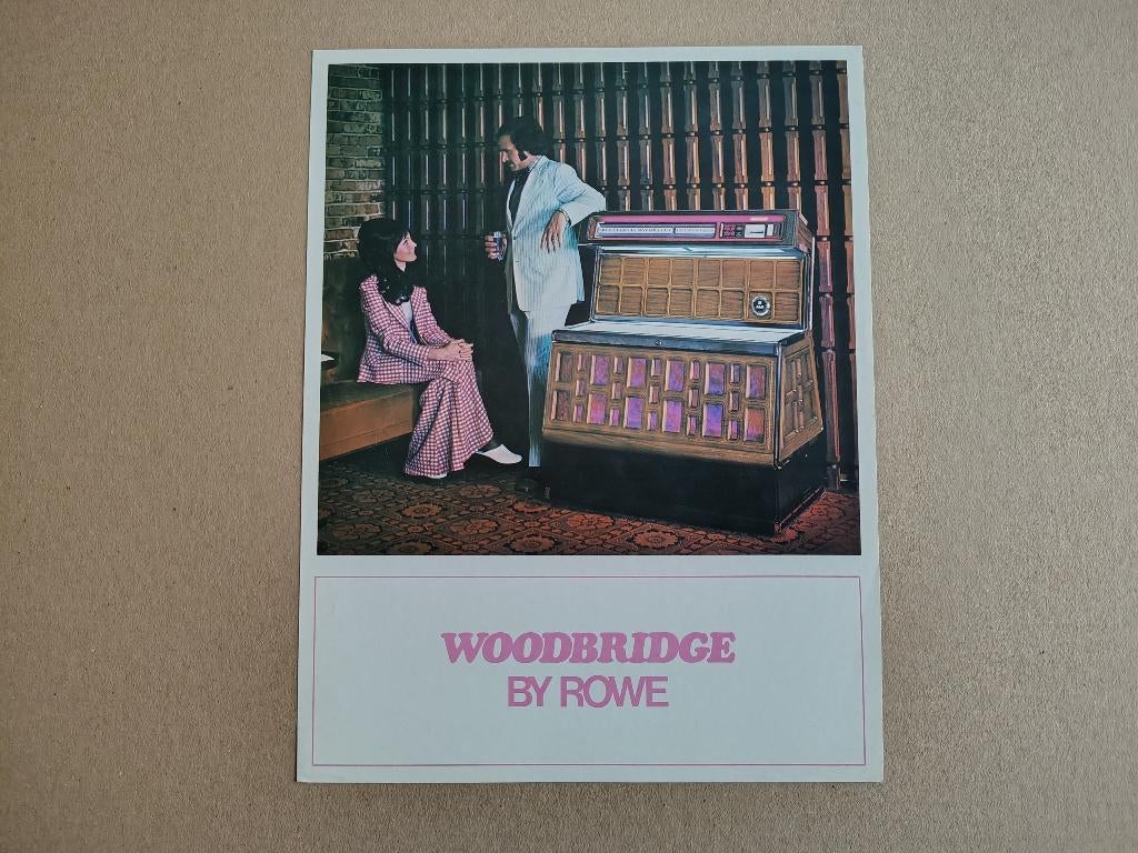Flyer: Rowe-AMi TI-2/ Woodbridge (1974) jukebox, Verzenden, Gebruikt, 1950 tot 1960, Seeburg