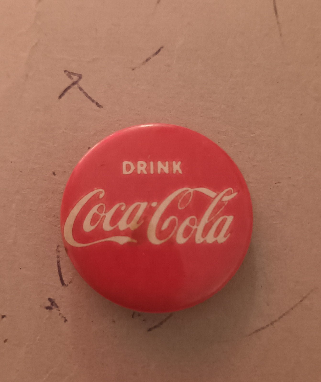 Coca-Cola button uit de jaren zestig, Verzamelen, Ophalen of Verzenden, Overige onderwerpen