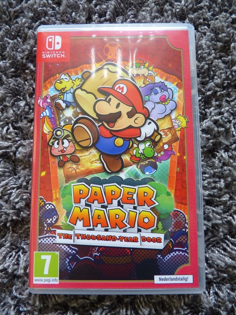 Paper Mario The Thousand Year Door Nintendo Switch 1&2, 1 speler, Ophalen of Verzenden, Zo goed als nieuw, Role Playing Game (Rpg)