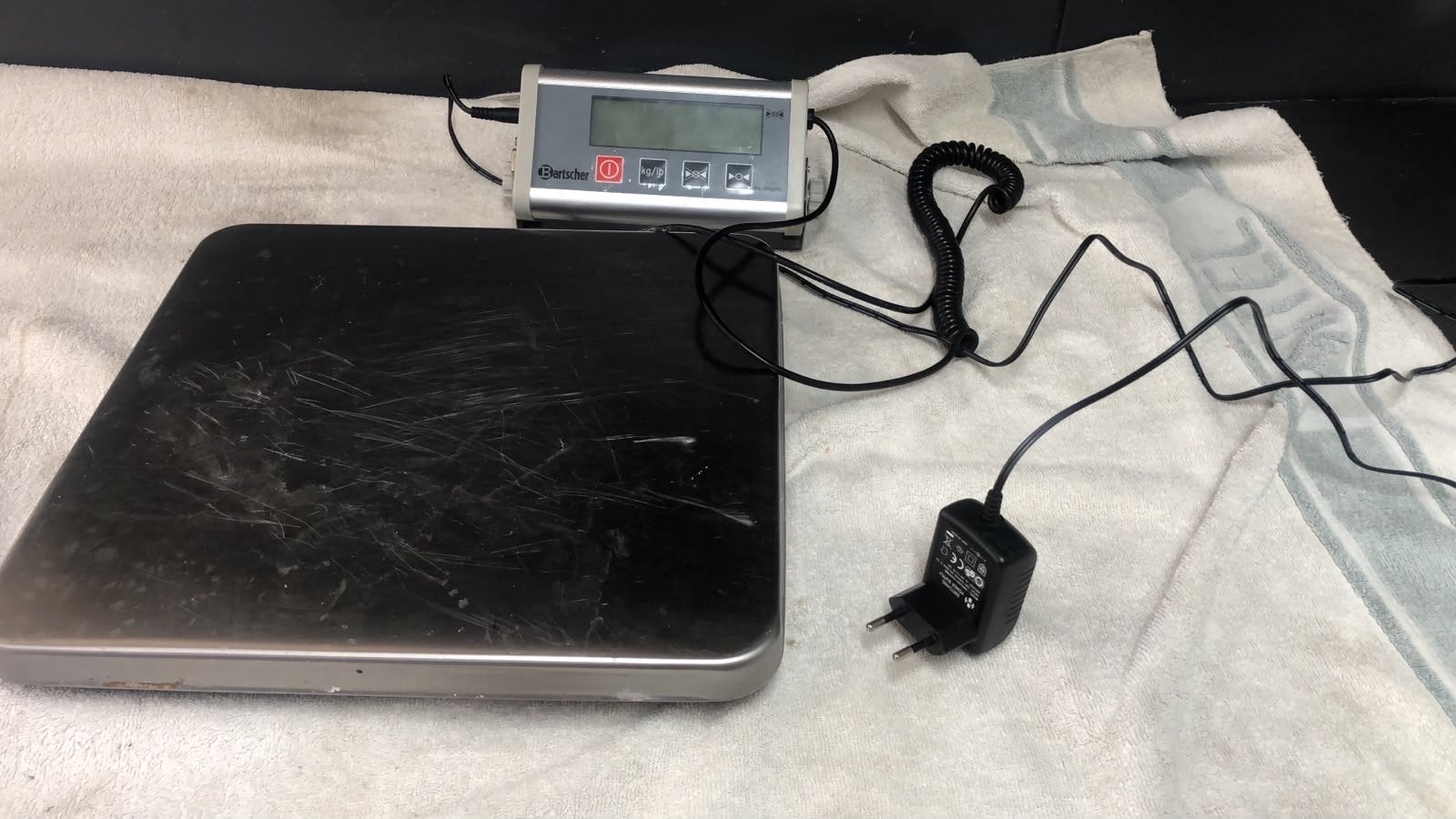 Bartscher Vloerweegschaal - Digitale Weegschaal tot 200kg, Ophalen of Verzenden, Gebruikt, Vloerweegschaal, 200 kg of meer