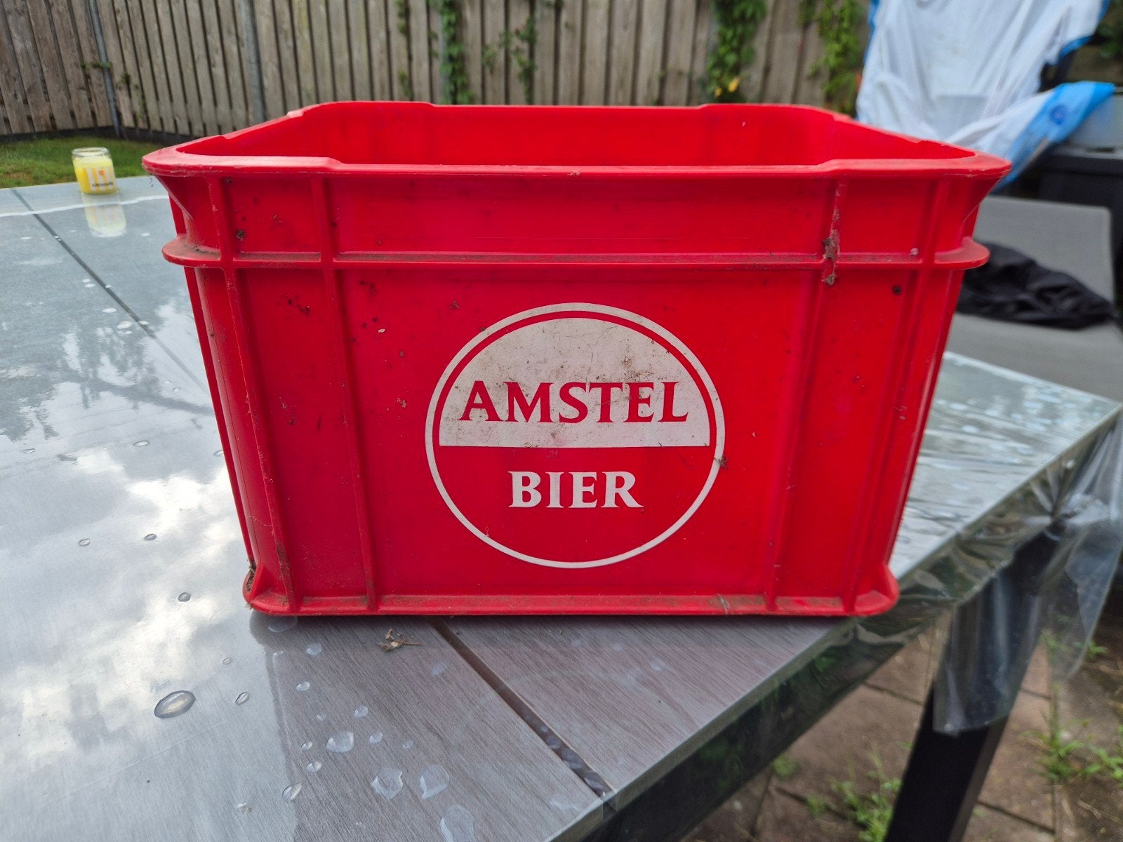 Amstel Bier krat - Rood bierkrat met Amstel logo, Ophalen of Verzenden, Gebruikt, Overige typen, Amstel