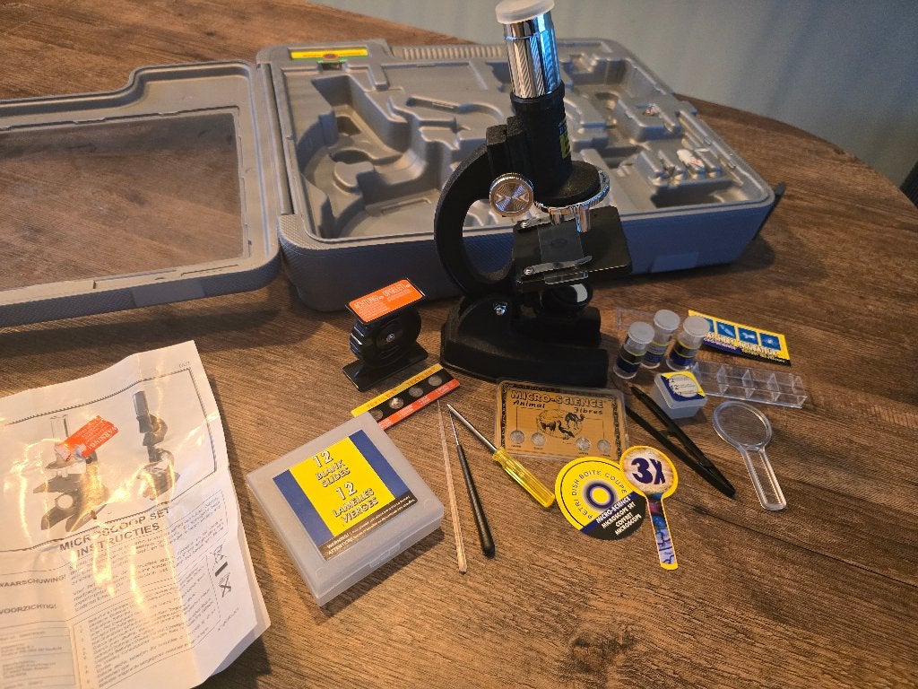 Microscoop set voor kinderen - Ontdek de microwereld!, Ophalen, Gebruikt, Ontdekken, Met licht