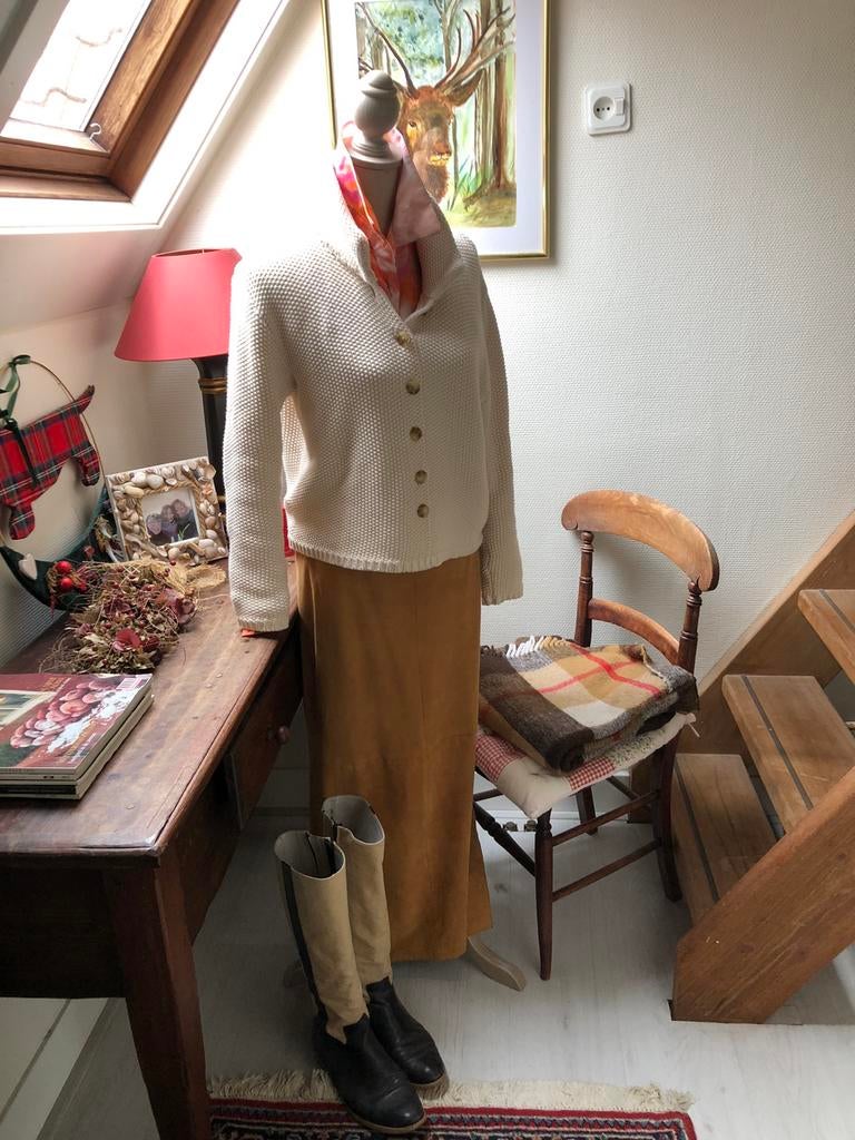 Zandkleurig vest/vestjasje van purdey , m, Ophalen of Verzenden, Zo goed als nieuw, Maat 38/40 (M), Beige