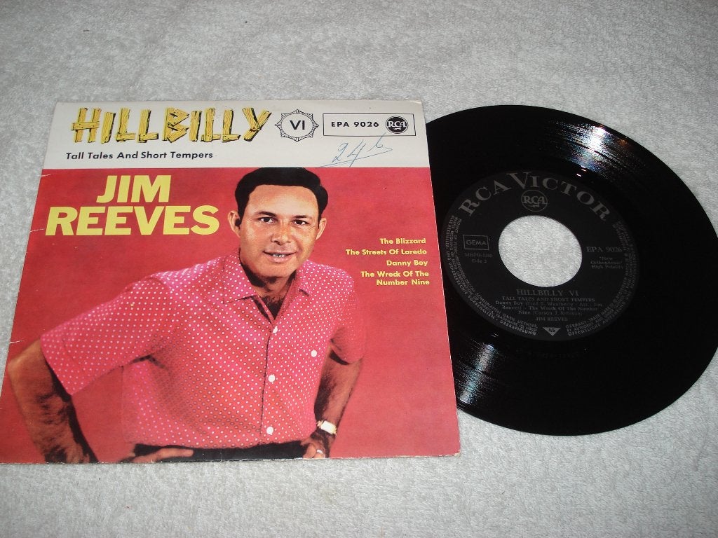 Jim Reeves   EP   Hillbilly     dtslnd     Orgineel, Zo goed als nieuw, EP, Country en Western, Fotohoes